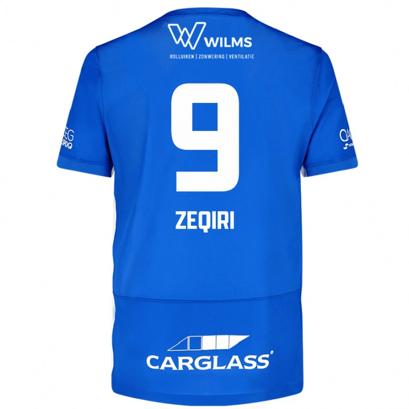 Danxen Uomo Maglia Andi Zeqiri #9 Blu Kit Gara Home 2024/25 Maglietta