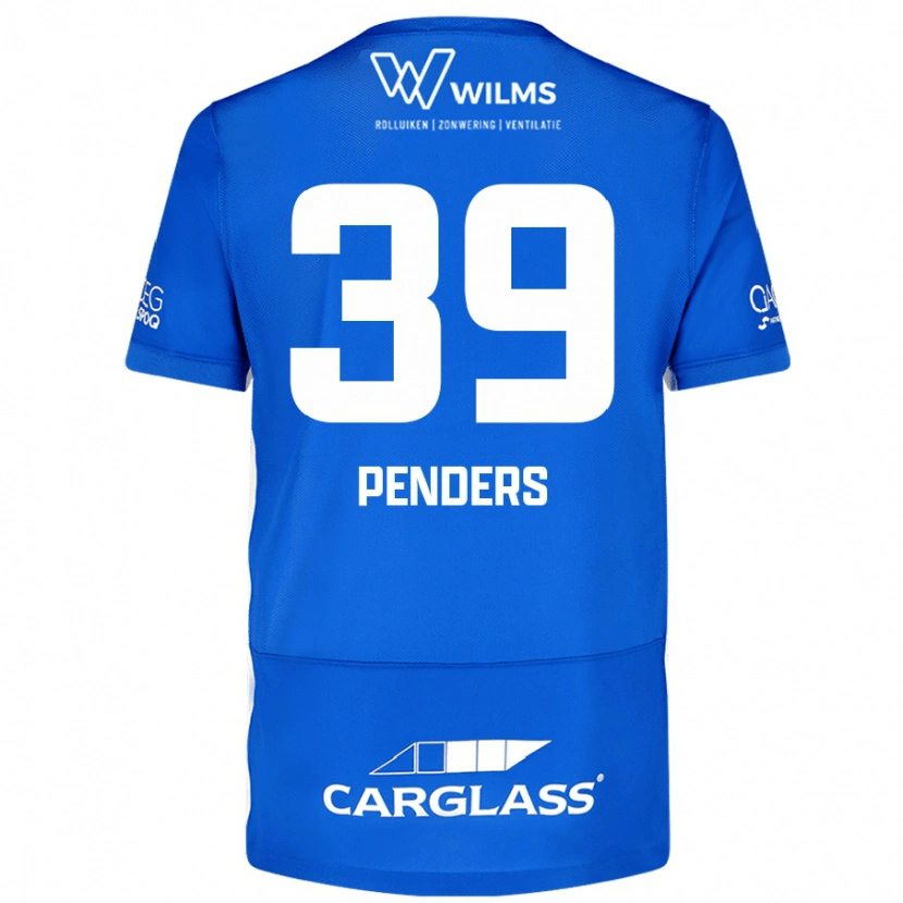 Danxen Uomo Maglia Mike Penders #39 Blu Kit Gara Home 2024/25 Maglietta