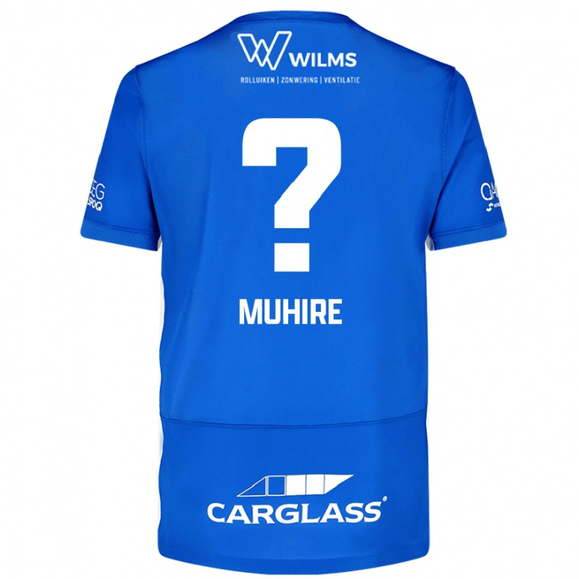 Danxen Uomo Maglia Ian-Confiance Muhire #0 Blu Kit Gara Home 2024/25 Maglietta