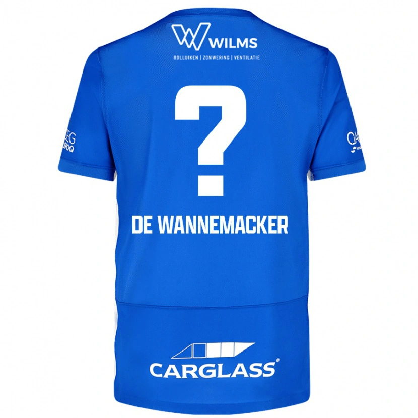 Danxen Uomo Maglia August De Wannemacker #0 Blu Kit Gara Home 2024/25 Maglietta