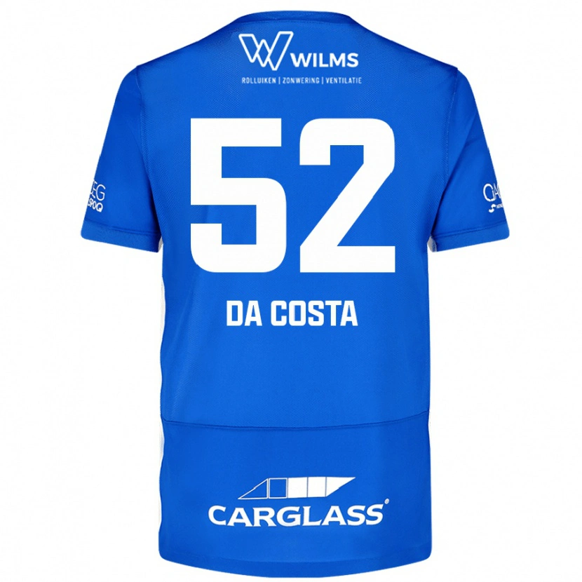 Danxen Uomo Maglia Wilson Da Costa #52 Blu Kit Gara Home 2024/25 Maglietta
