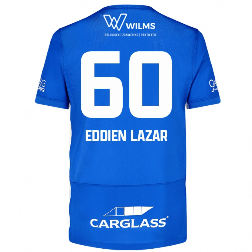 Danxen Uomo Maglia Saif Eddien Lazar #60 Blu Kit Gara Home 2024/25 Maglietta