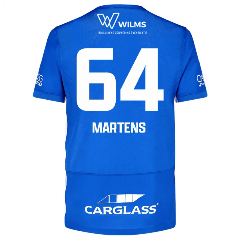 Danxen Uomo Maglia Nolan Martens #64 Blu Kit Gara Home 2024/25 Maglietta
