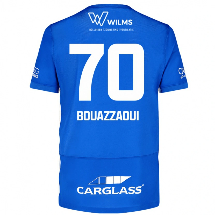 Danxen Uomo Maglia Ilyas Bouazzaoui #70 Blu Kit Gara Home 2024/25 Maglietta