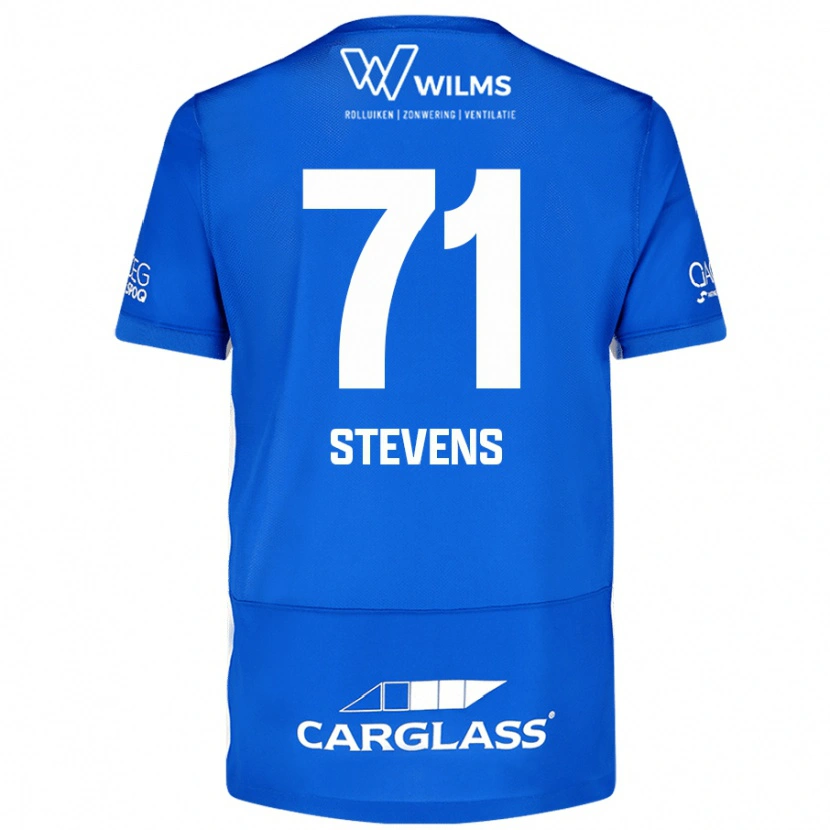 Danxen Uomo Maglia Brent Stevens #71 Blu Kit Gara Home 2024/25 Maglietta