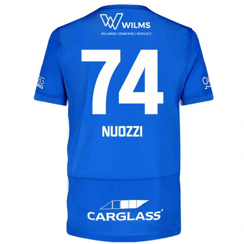 Danxen Uomo Maglia Cédric Nuozzi #74 Blu Kit Gara Home 2024/25 Maglietta