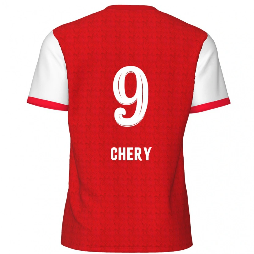 Danxen Uomo Maglia Tjaronn Chery #9 Rosso Bianco Kit Gara Home 2024/25 Maglietta