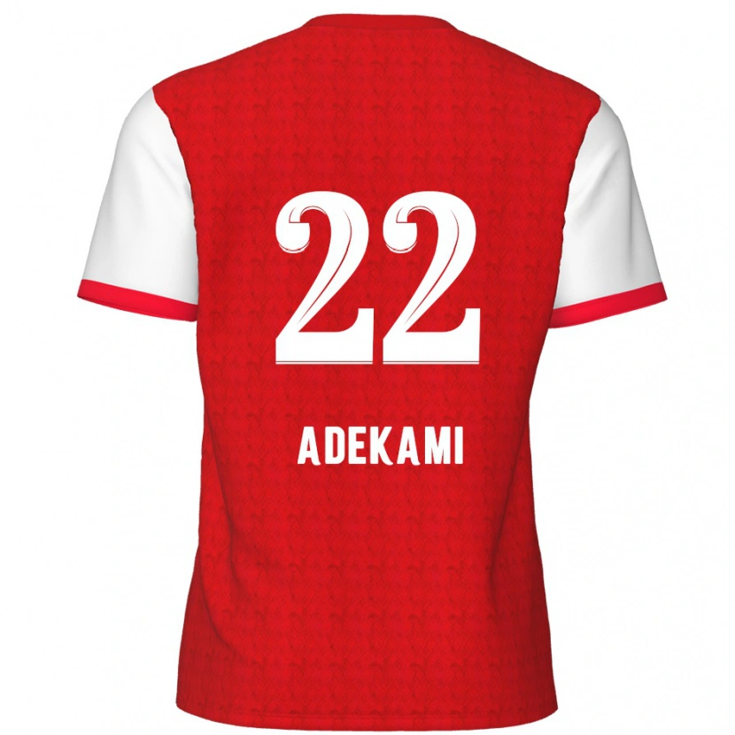 Danxen Uomo Maglia Farouck Adekami #22 Rosso Bianco Kit Gara Home 2024/25 Maglietta