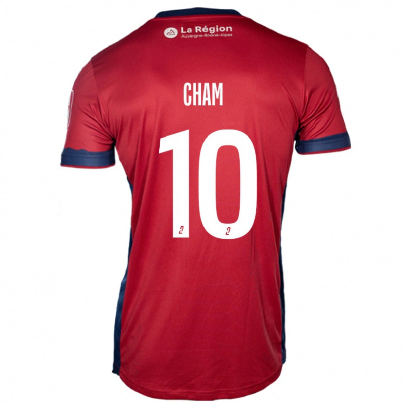 Danxen Uomo Maglia Muhammed Cham #10 Borgogna Chiaro Kit Gara Home 2024/25 Maglietta