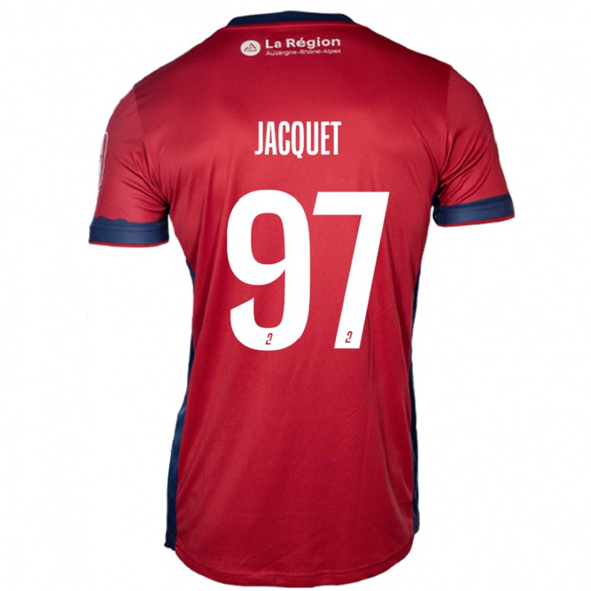 Danxen Uomo Maglia Jérémy Jacquet #97 Borgogna Chiaro Kit Gara Home 2024/25 Maglietta