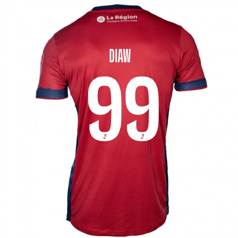 Danxen Uomo Maglia Mory Diaw #99 Borgogna Chiaro Kit Gara Home 2024/25 Maglietta