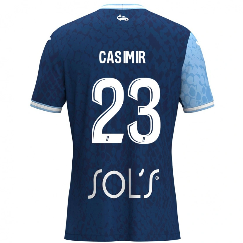 Danxen Uomo Maglia Josué Casimir #23 Azzurro Blu Scuro Kit Gara Home 2024/25 Maglietta