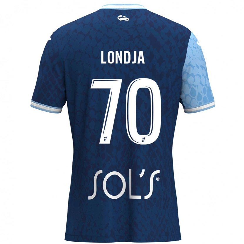 Danxen Uomo Maglia Ruben Londja #70 Azzurro Blu Scuro Kit Gara Home 2024/25 Maglietta