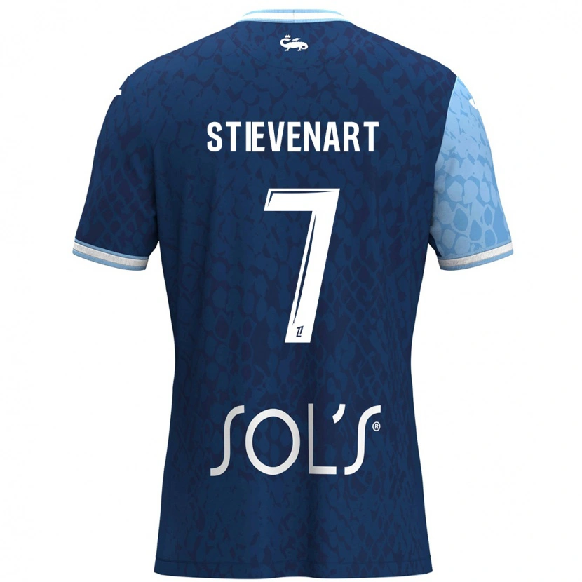 Danxen Uomo Maglia Zoé Stievenart #7 Azzurro Blu Scuro Kit Gara Home 2024/25 Maglietta