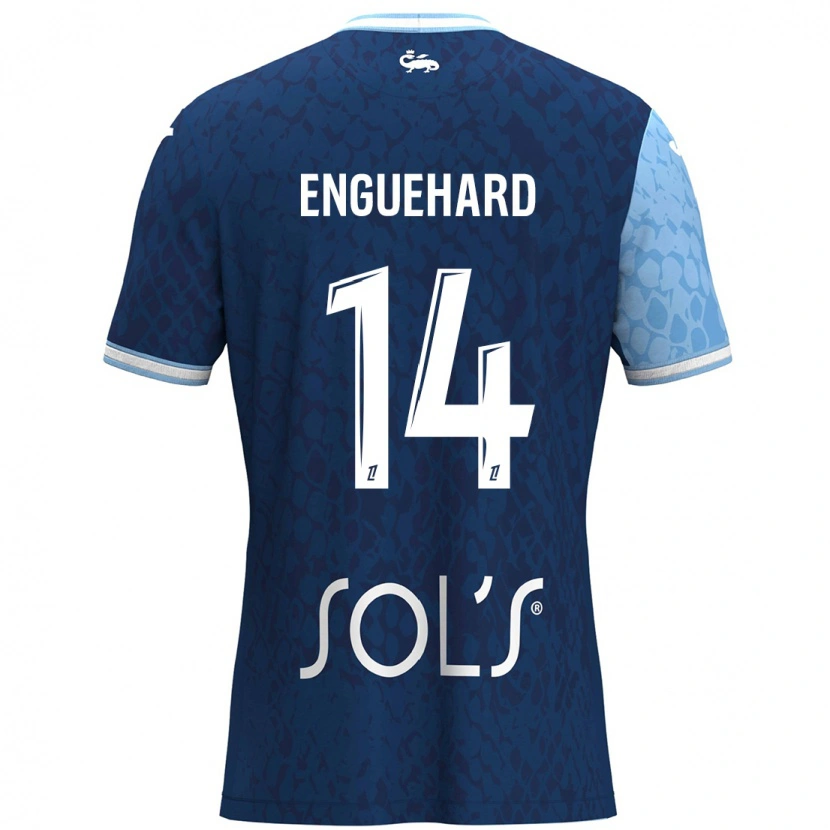 Danxen Uomo Maglia Romane Enguehard #14 Azzurro Blu Scuro Kit Gara Home 2024/25 Maglietta