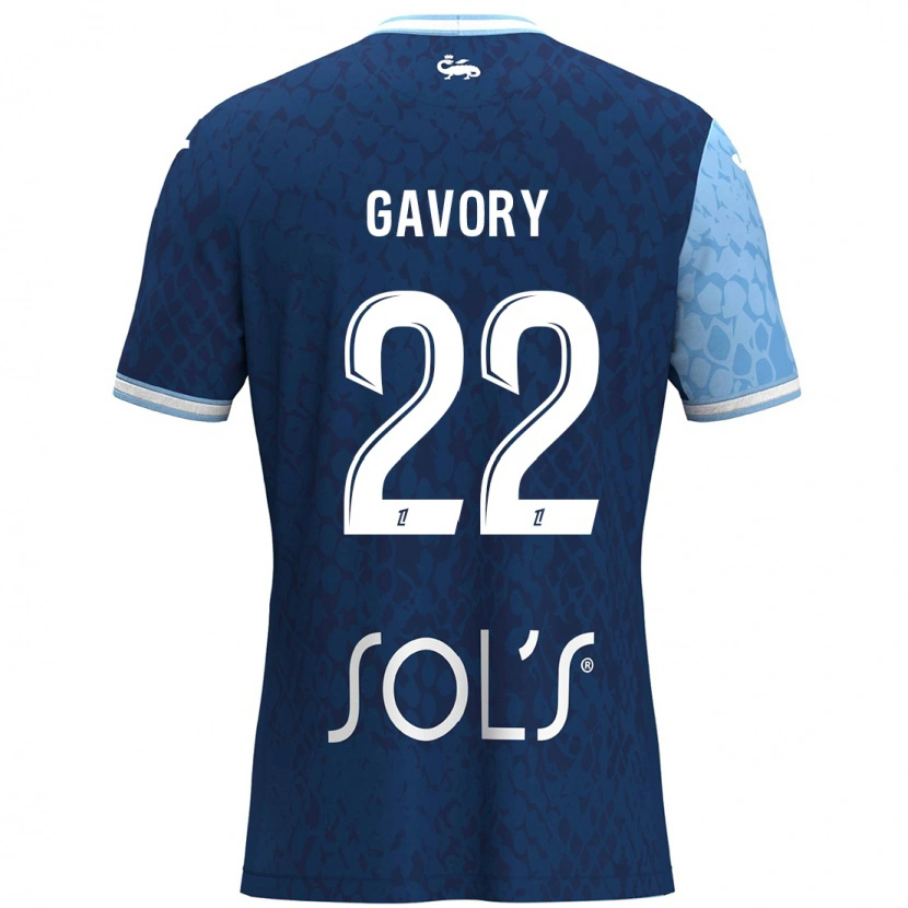 Danxen Uomo Maglia Christy Gavory #22 Azzurro Blu Scuro Kit Gara Home 2024/25 Maglietta