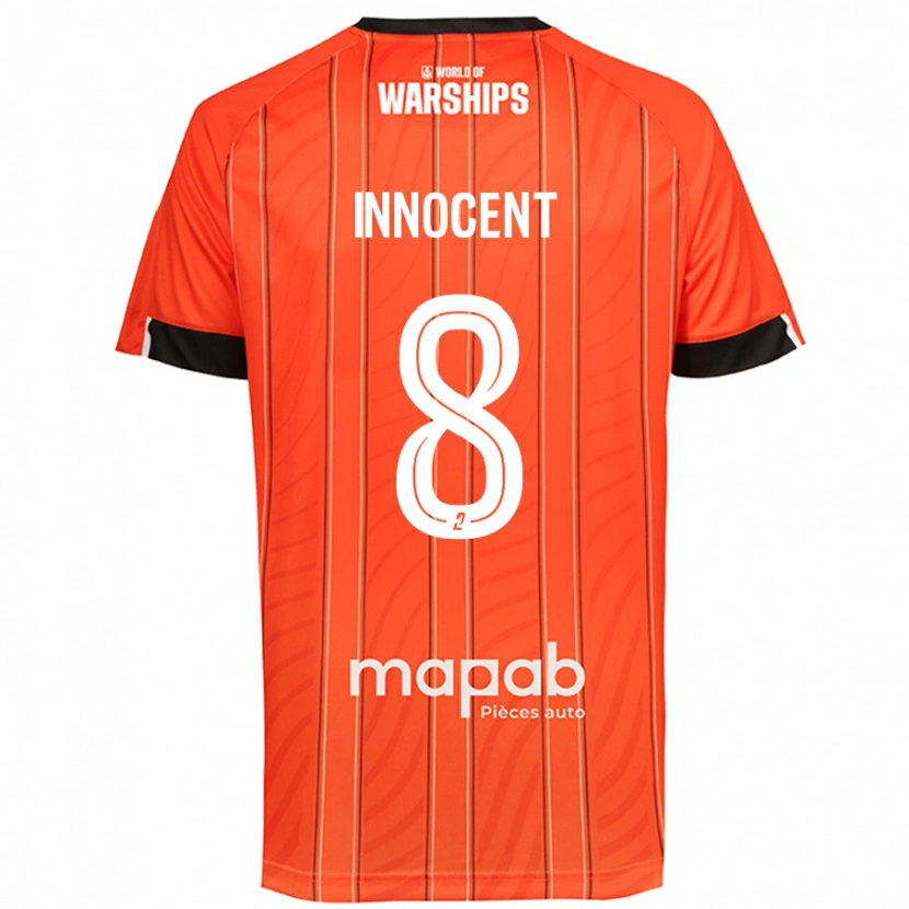 Danxen Uomo Maglia Bonke Innocent #8 Arancione Kit Gara Home 2024/25 Maglietta