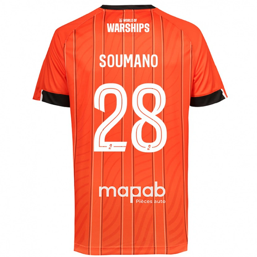 Danxen Uomo Maglia Sambou Soumano #28 Arancione Kit Gara Home 2024/25 Maglietta