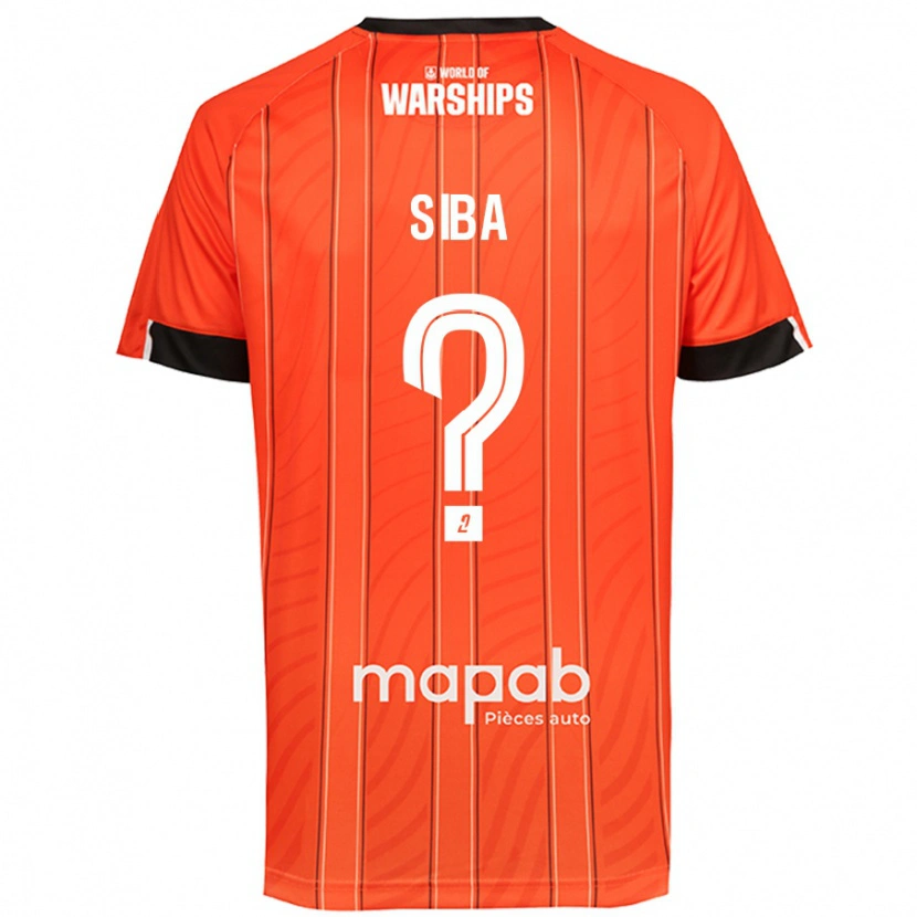 Danxen Uomo Maglia Stevan Siba #0 Arancione Kit Gara Home 2024/25 Maglietta
