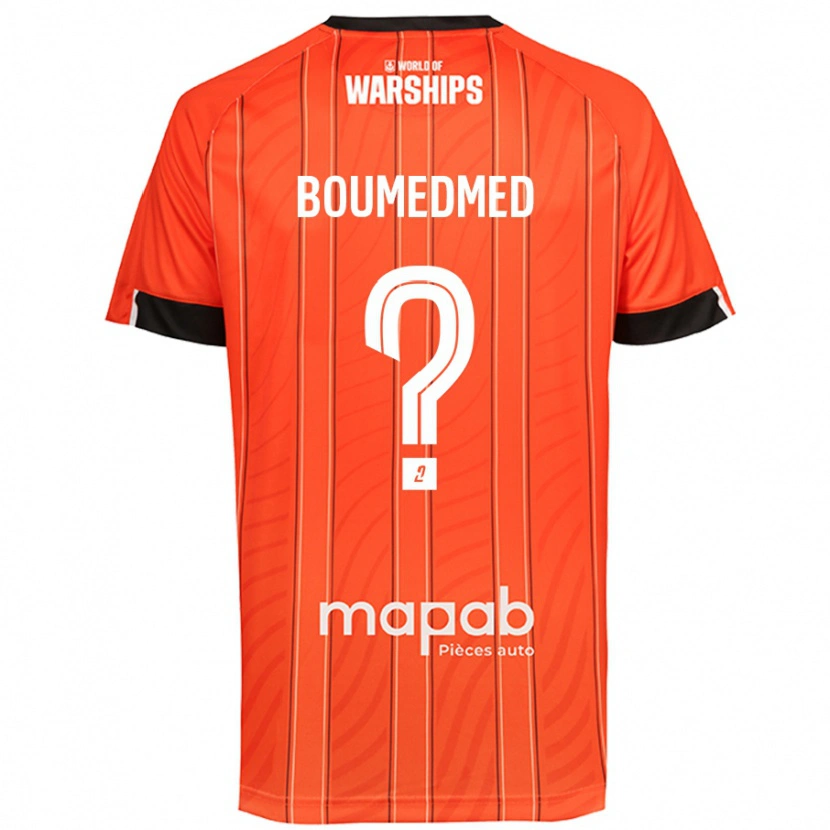 Danxen Uomo Maglia Kamil Boumedmed #0 Arancione Kit Gara Home 2024/25 Maglietta