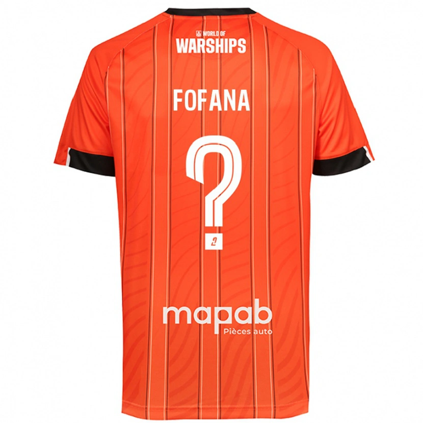 Danxen Uomo Maglia Bahliseny Fofana #0 Arancione Kit Gara Home 2024/25 Maglietta