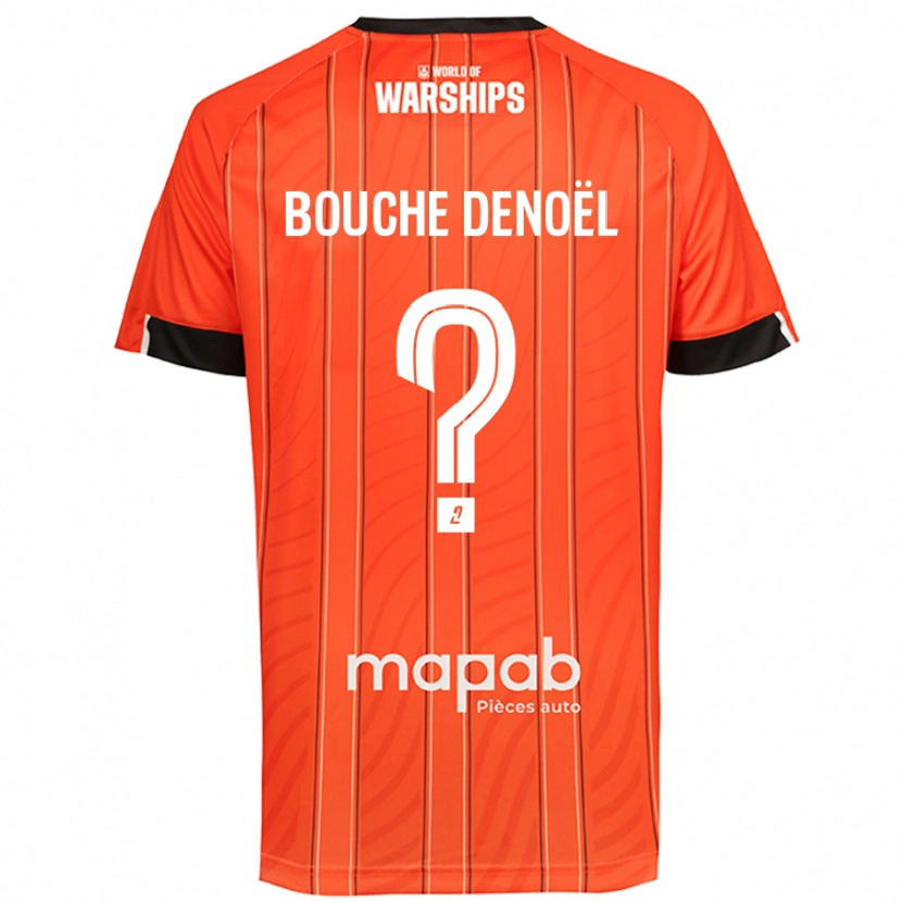 Danxen Uomo Maglia Max Bouche Denoël #0 Arancione Kit Gara Home 2024/25 Maglietta