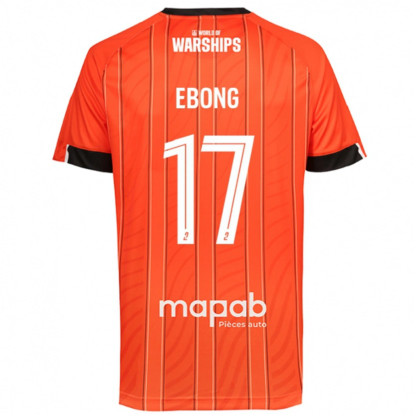 Danxen Uomo Maglia Arthur Ebong #17 Arancione Kit Gara Home 2024/25 Maglietta