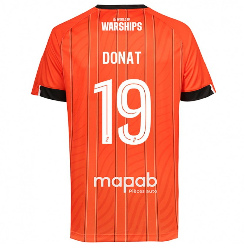 Danxen Uomo Maglia Noa Donat #19 Arancione Kit Gara Home 2024/25 Maglietta