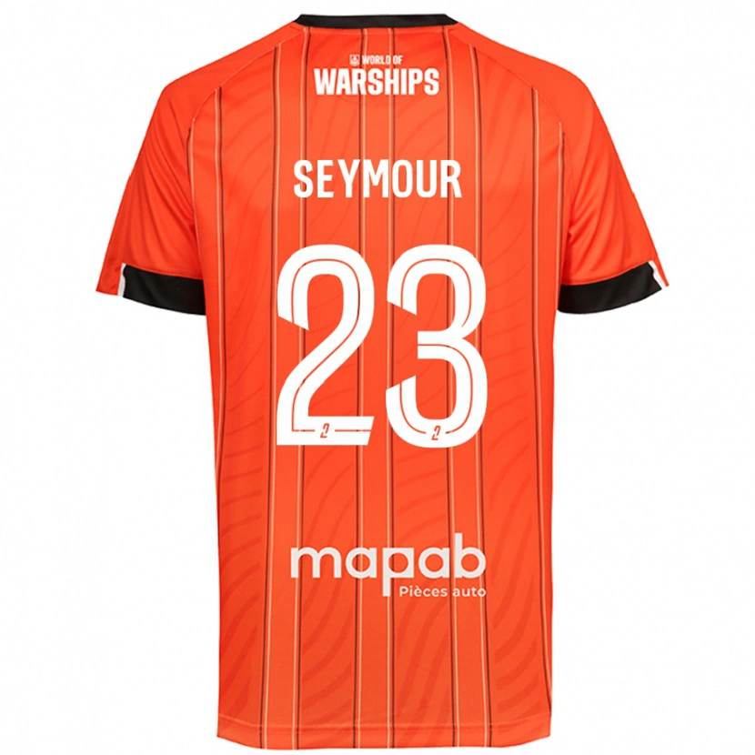 Danxen Uomo Maglia Brice Seymour #23 Arancione Kit Gara Home 2024/25 Maglietta