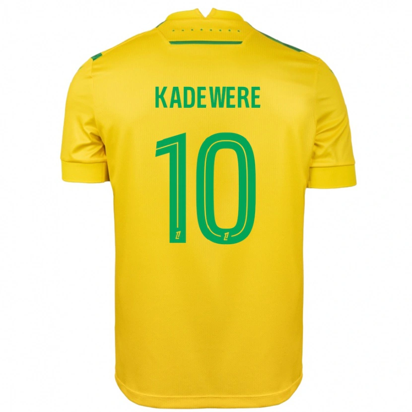 Danxen Uomo Maglia Tino Kadewere #10 Giallo Verde Kit Gara Home 2024/25 Maglietta