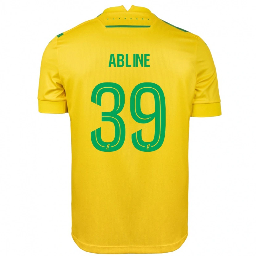 Danxen Uomo Maglia Matthis Abline #39 Giallo Verde Kit Gara Home 2024/25 Maglietta