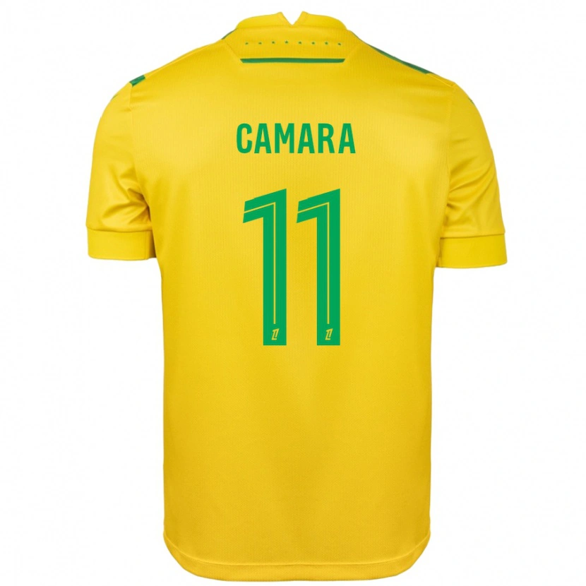 Danxen Uomo Maglia Aboubacar Camara #11 Giallo Verde Kit Gara Home 2024/25 Maglietta