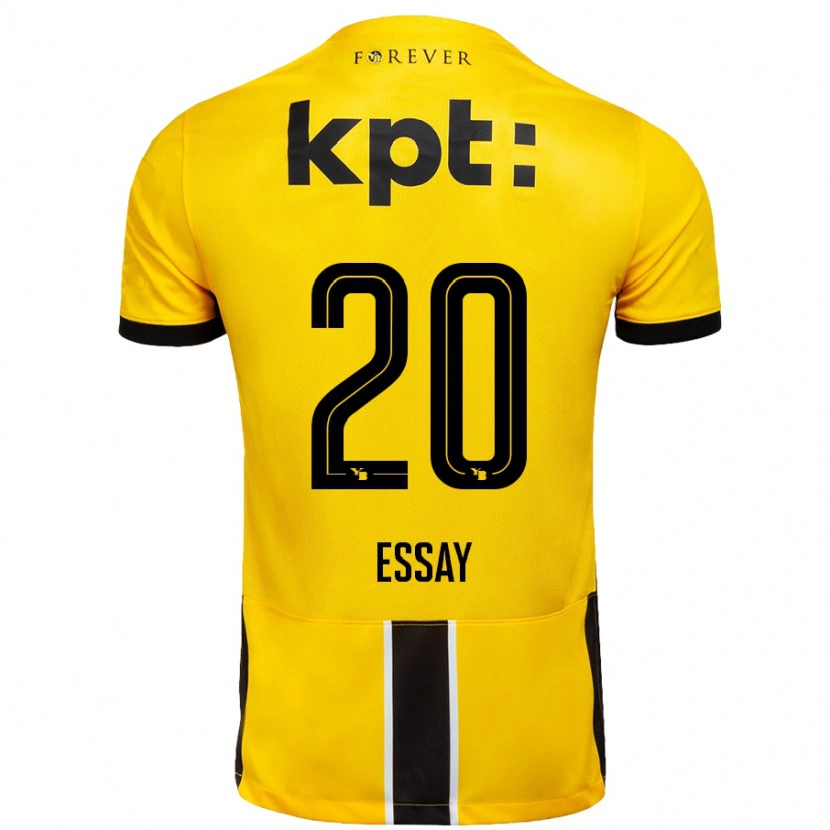 Danxen Uomo Maglia Perceval Essay #20 Giallo Nero Kit Gara Home 2024/25 Maglietta