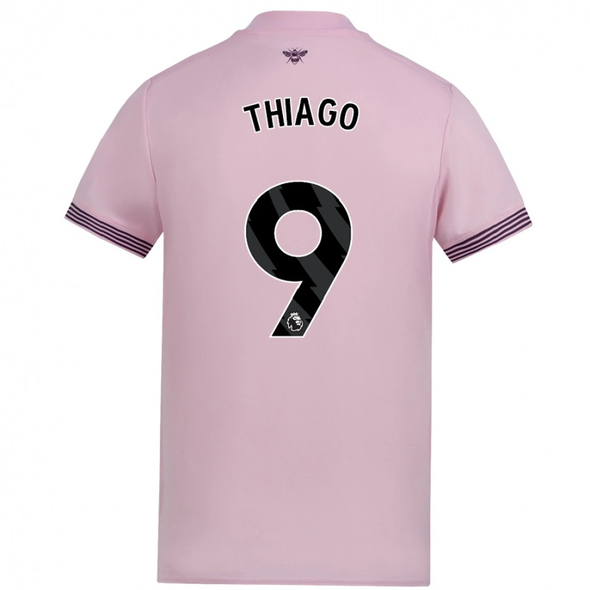Danxen Uomo Maglia Igor Thiago #9 Rosa Kit Gara Away 2024/25 Maglietta
