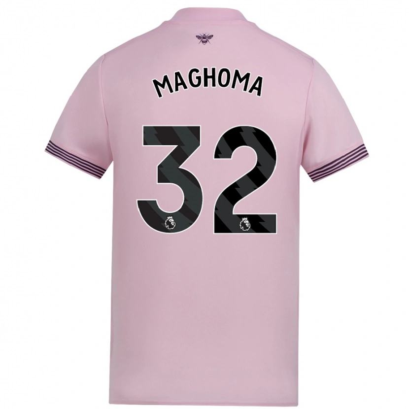 Danxen Uomo Maglia Paris Maghoma #32 Rosa Kit Gara Away 2024/25 Maglietta
