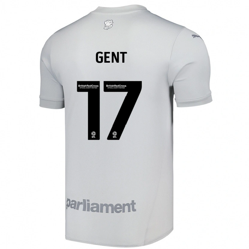 Danxen Uomo Maglia Georgie Gent #17 Grigio Argento Kit Gara Away 2024/25 Maglietta