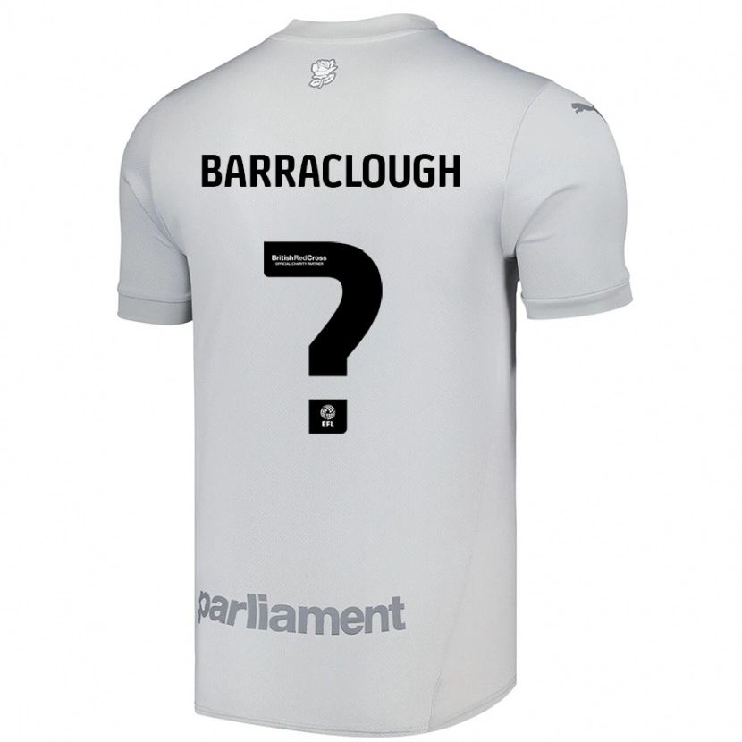 Danxen Uomo Maglia Louisa Barraclough #0 Grigio Argento Kit Gara Away 2024/25 Maglietta