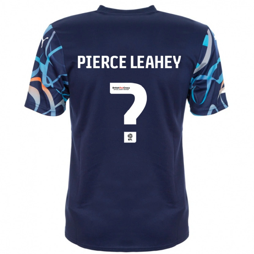 Danxen Uomo Maglia Faye Pierce-Leahey #0 Blu Navy Kit Gara Away 2024/25 Maglietta