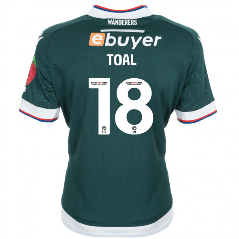 Danxen Uomo Maglia Eoin Toal #18 Verde Scuro Kit Gara Away 2024/25 Maglietta