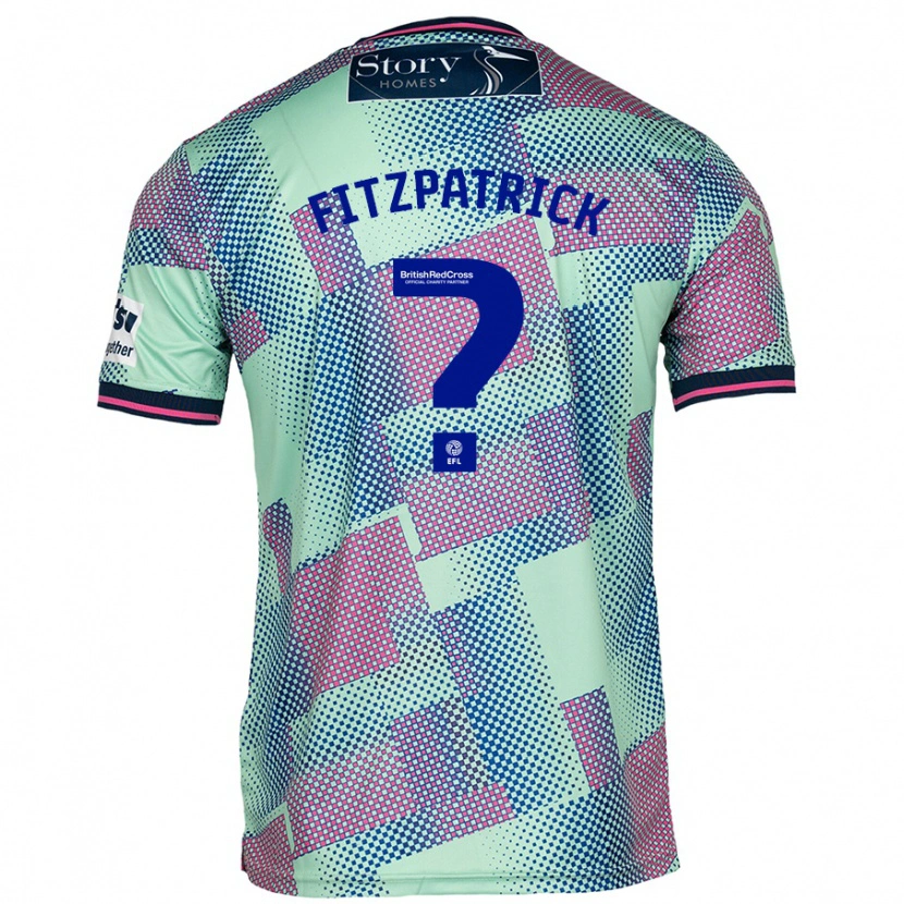 Danxen Uomo Maglia Aran Fitzpatrick #0 Verde Kit Gara Away 2024/25 Maglietta