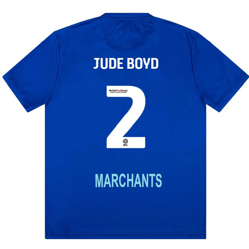 Danxen Uomo Maglia Arkell Jude-Boyd #2 Verde Kit Gara Away 2024/25 Maglietta