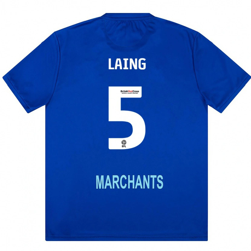 Danxen Uomo Maglia Levi Laing #5 Verde Kit Gara Away 2024/25 Maglietta