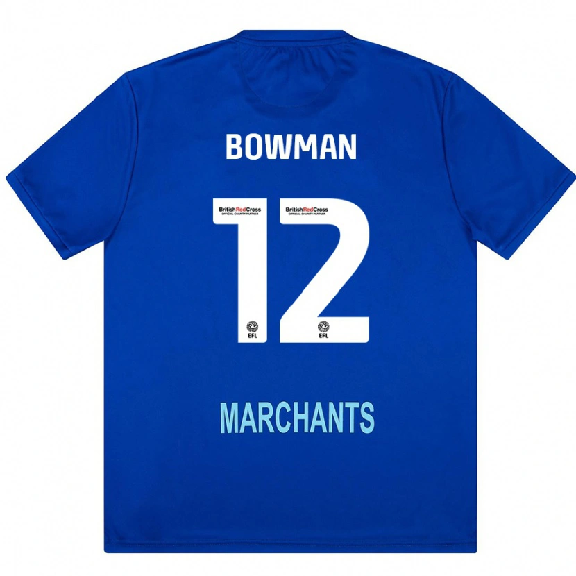 Danxen Uomo Maglia Ryan Bowman #12 Verde Kit Gara Away 2024/25 Maglietta