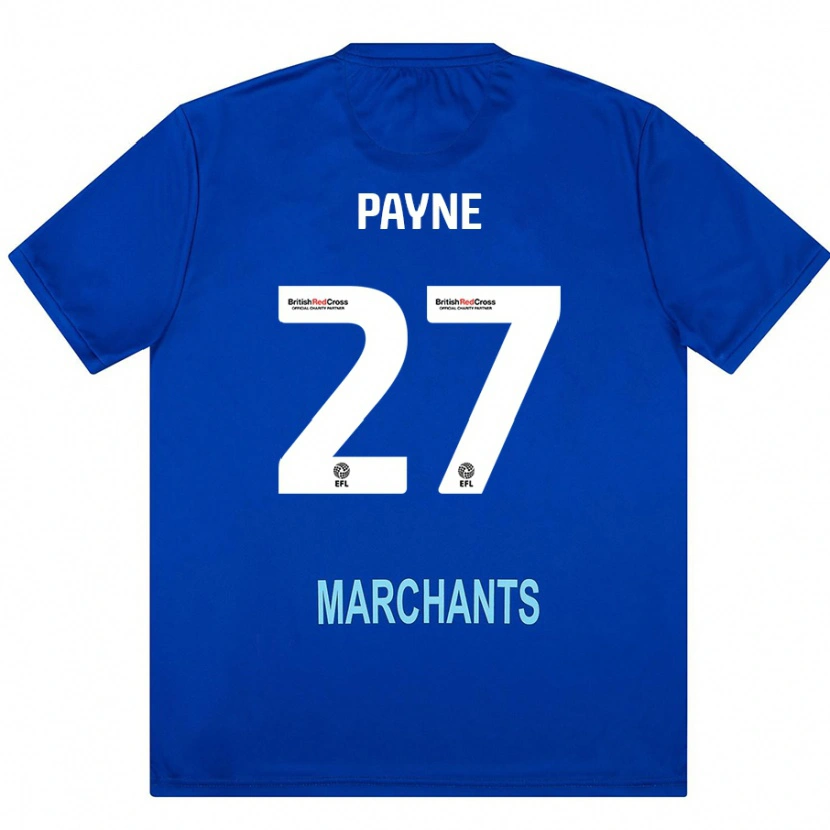 Danxen Uomo Maglia Lewis Payne #27 Verde Kit Gara Away 2024/25 Maglietta