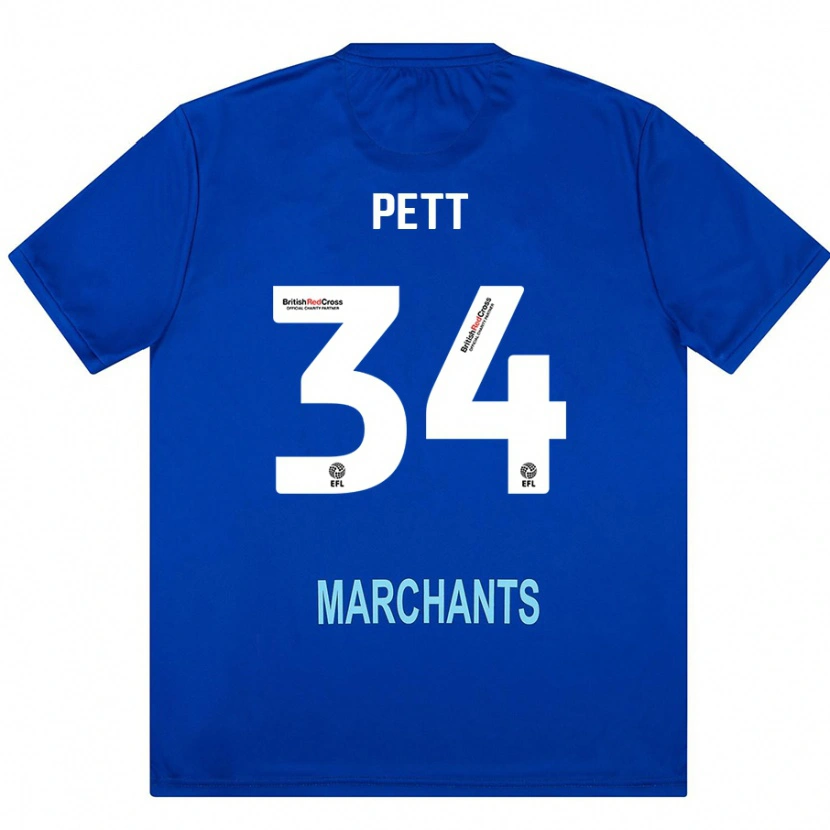 Danxen Uomo Maglia Tom Pett #34 Verde Kit Gara Away 2024/25 Maglietta