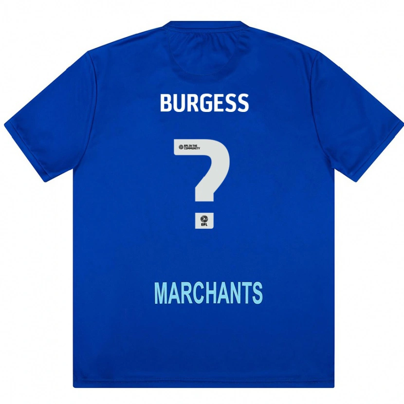 Danxen Uomo Maglia Bradley Burgess #0 Verde Kit Gara Away 2024/25 Maglietta