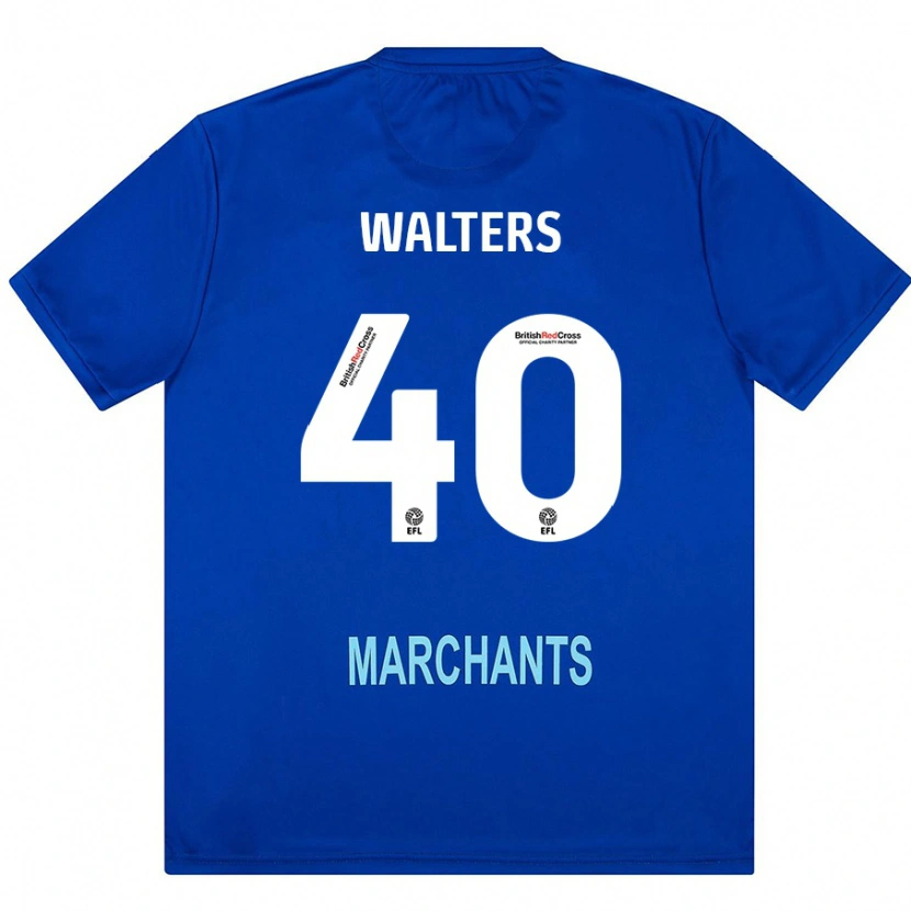 Danxen Uomo Maglia Cameron Walters #40 Verde Kit Gara Away 2024/25 Maglietta