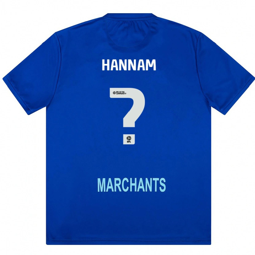 Danxen Uomo Maglia Shawna Hannam #0 Verde Kit Gara Away 2024/25 Maglietta