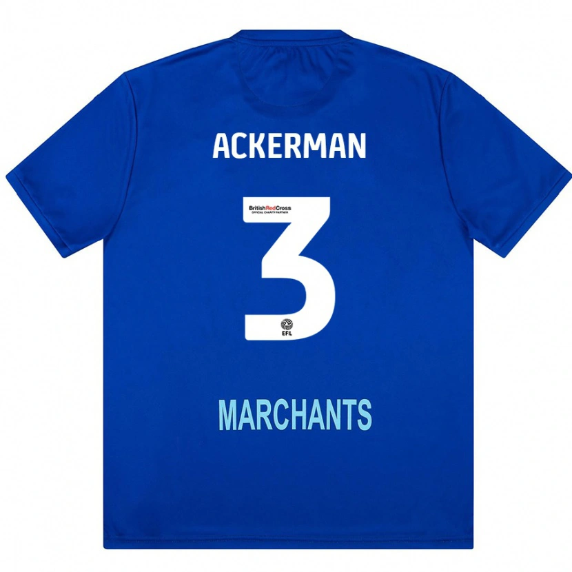 Danxen Uomo Maglia Daisy Ackerman #3 Verde Kit Gara Away 2024/25 Maglietta
