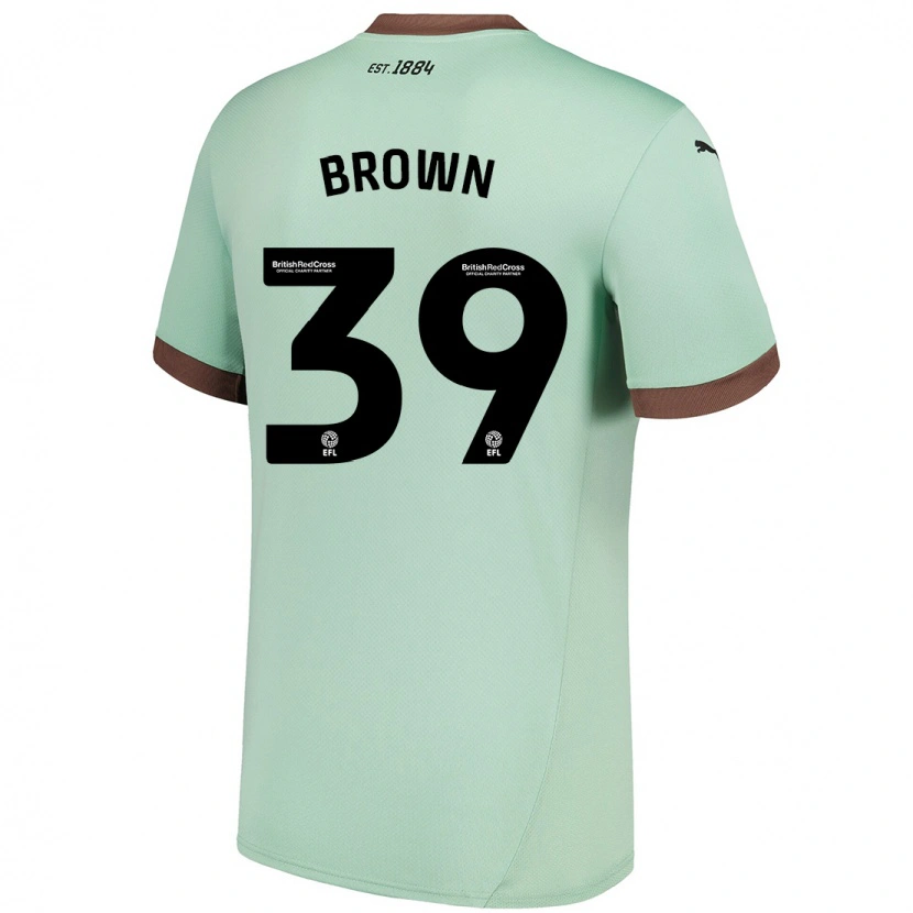 Danxen Uomo Maglia Dajaune Brown #39 Verde Pallido Kit Gara Away 2024/25 Maglietta